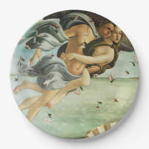 Botticelli "Die Geburt der Venus - Zephyr & Chlor" Pappteller