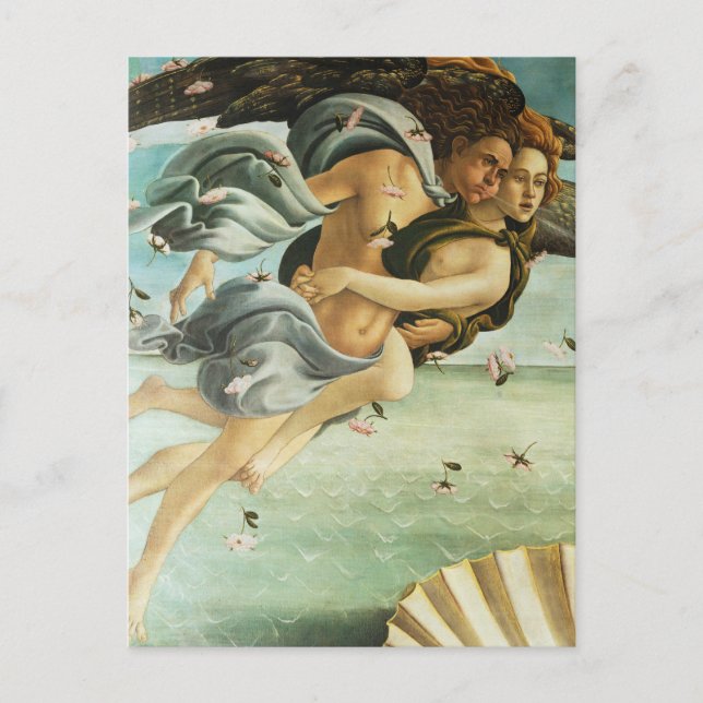 Botticelli "Die Geburt der Venus - Zephyr & Chlor" Postkarte (Vorderseite)