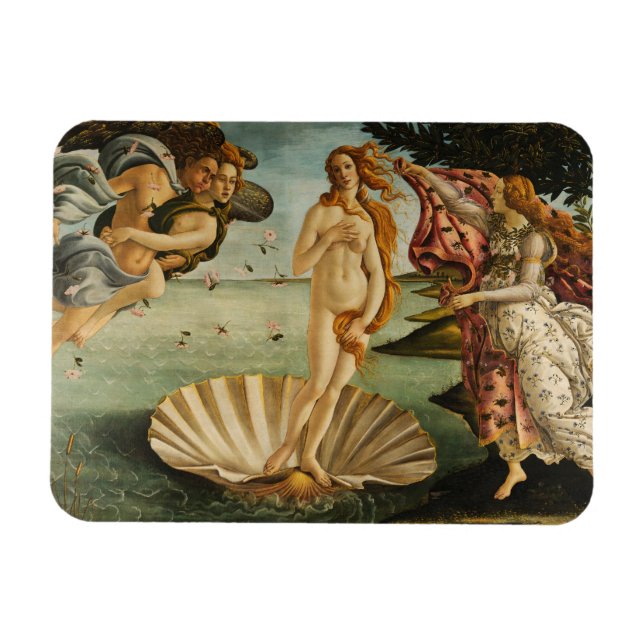 Botticelli Die Geburt des Venus Magnet (Horizontal)
