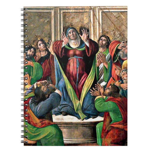 Botticelli - Die Herabkunft des Heiligen Geistes Notizblock (Vorderseite)
