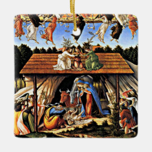 Botticelli - Die mystische Krippe Keramikornament