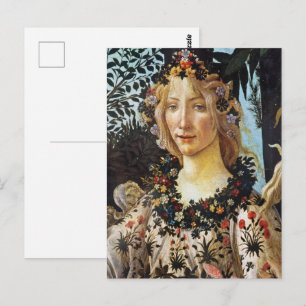Botticelli Flora Göttin des Frühlings Florale Kuns Postkarte