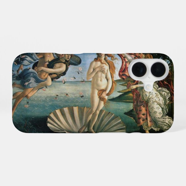 Botticelli Geburt der Venus iPhone 16 Hülle (Rückseite (Horizontal))