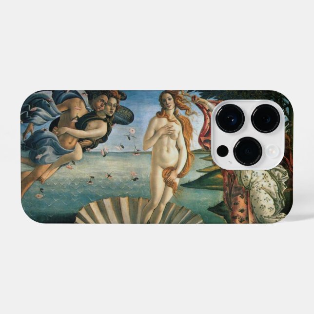 Botticelli Geburt der Venus iPhone Hülle (Rückseite (Horizontal))
