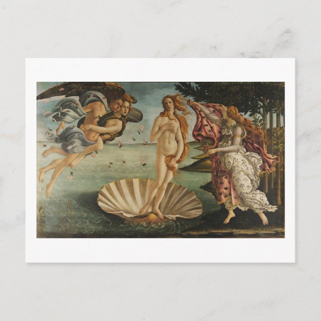 Botticelli, Geburt der Venus Postkarte (Vorderseite)