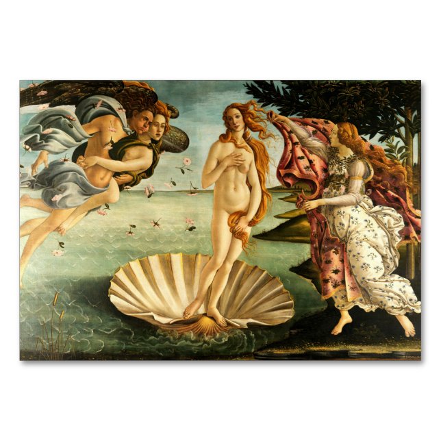 Botticelli Geburt der Venus Renaissance Kunstmaler Tischnummer (Vorderseite)
