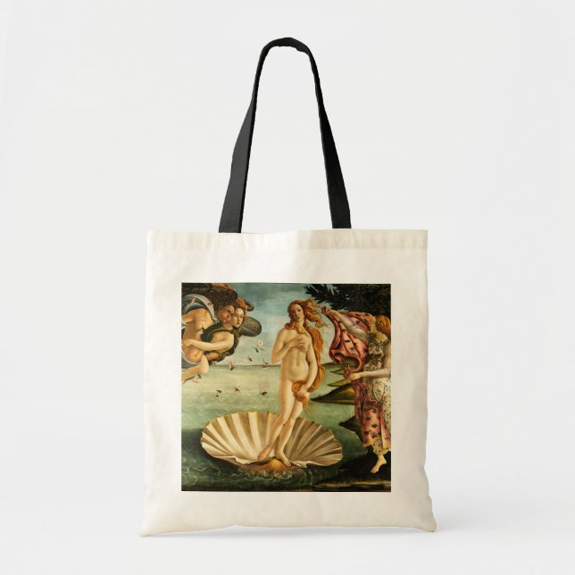 Botticelli Geburt der Venus Renaissance Kunstmaler Tragetasche (Vorne)