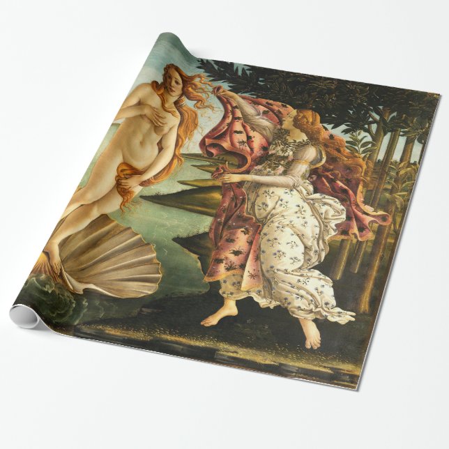 Botticelli Geburt der Venus Renaissance Vintage Ku Geschenkpapier (Ungerollt)