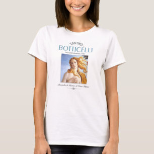 Botticelli Geburt von Venusmalerei und Maler Bio T-Shirt