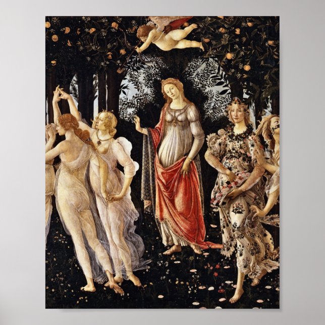 Botticelli - La Primavera .Spring Poster (Vorne)