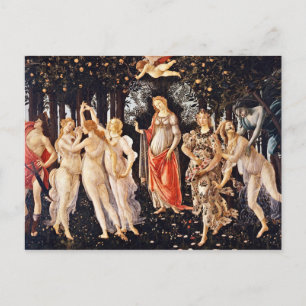 Botticelli - La Primavera Spring Postkarte