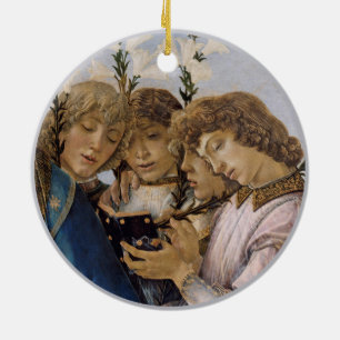 Botticelli Mary Jesus und singen Engel Keramik Ornament