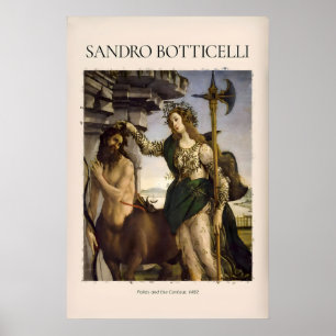 Botticelli Pallas und der Zentaur Minerva Kunst Poster
