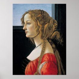 Botticelli Portrait von Simonetta Vespucci Poster