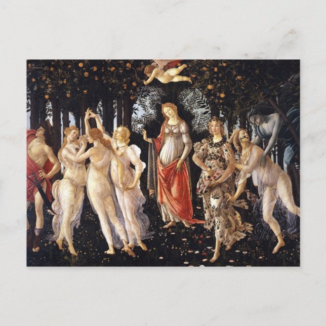 BOTTICELLI -Primavera 1482 Postkarte (Vorderseite)