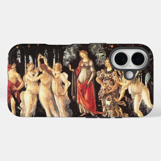 Botticelli Primavera/Allegory of Spring Case-Mate iPhone Hülle (Rückseite (Horizontal))