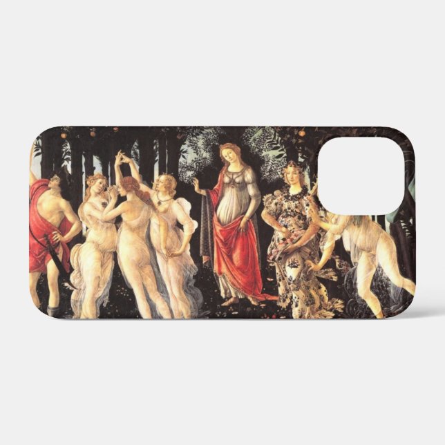 Botticelli Primavera/Allegory of Spring Case-Mate iPhone Hülle (Rückseite (Horizontal))