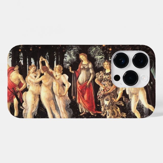 Botticelli Primavera/Allegory of Spring Case-Mate iPhone Hülle (Rückseite (Horizontal))
