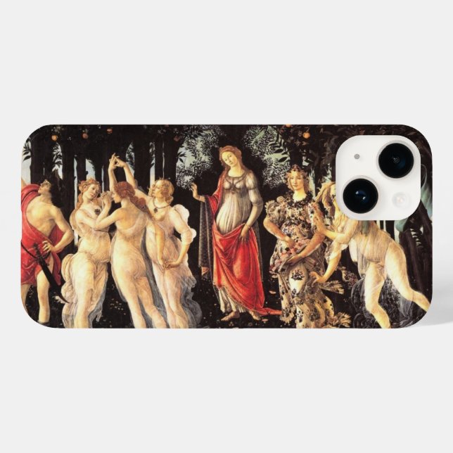 Botticelli Primavera/Allegory of Spring Case-Mate iPhone Hülle (Rückseite (Horizontal))