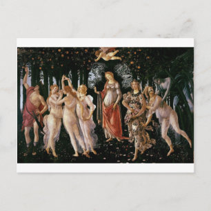 Botticelli-primavera Postkarte