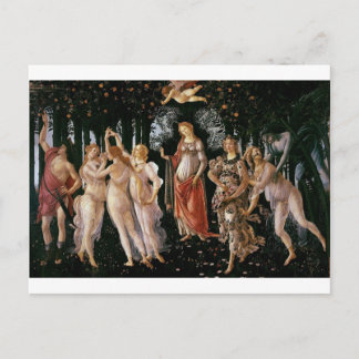 Botticelli-primavera Postkarte