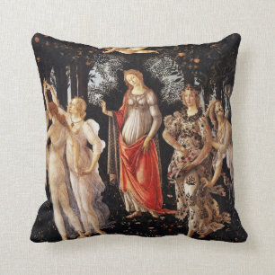 Botticelli Primavera Throw Kissen