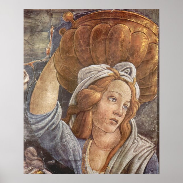 Botticelli-Sixtinische Kapelle - Die Jugend von Mo Poster (Vorne)