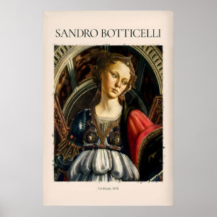 Botticelli Tapferkeit 1470 Allegorie Tugend Kunst Poster
