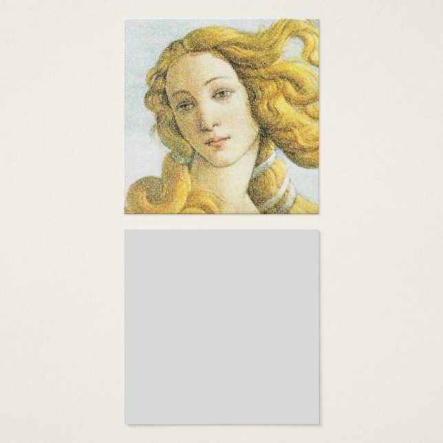 Botticelli Venus Gesicht und blondes Haar (Vorne & Hinten)