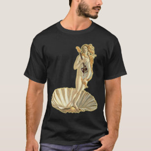 Botticelli Venus mit E-Gitarre Rock Guitari T-Shirt
