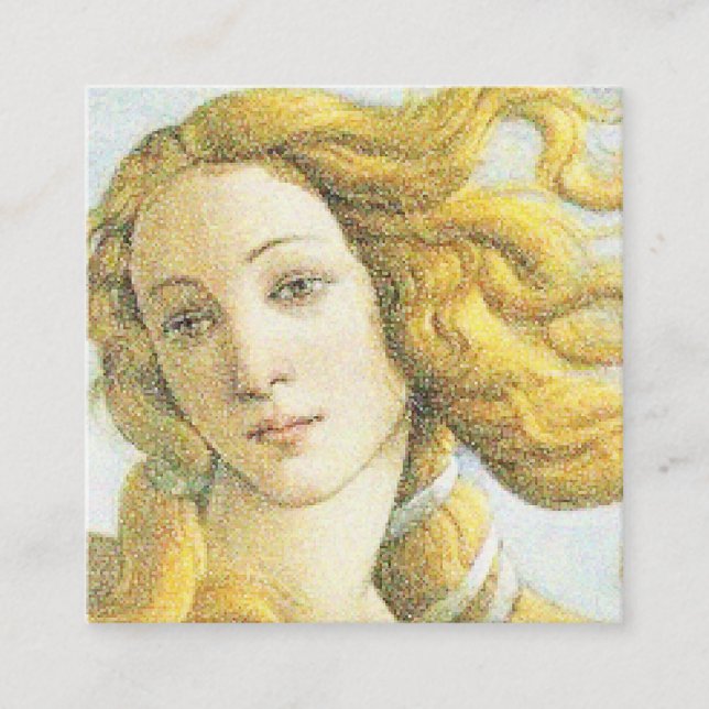 Botticelli Venus Telefonnummerkarte (Vorderseite)