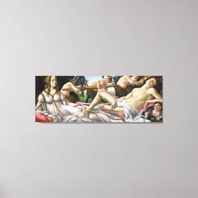 Botticelli Venus und Mars Leinwanddruck (Vorderseite)