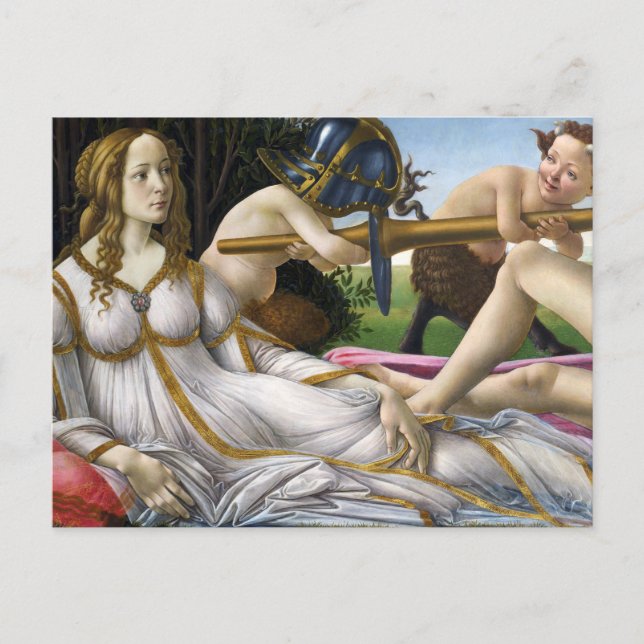 Botticelli Venus und Mars Postkarte (Vorderseite)
