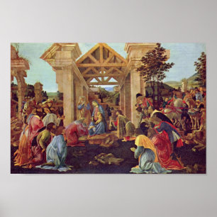 Botticelli-Verehrung der Weisen (Washington) Poster