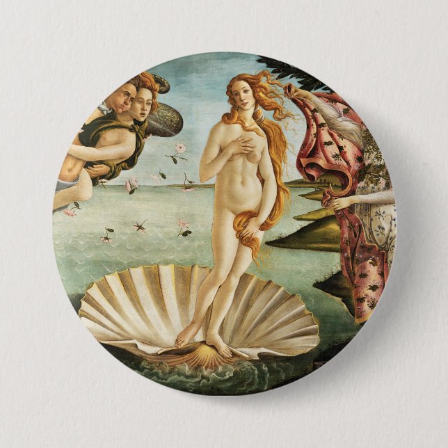 Botticellis Die Geburt der Venus Button (Vorderseite)