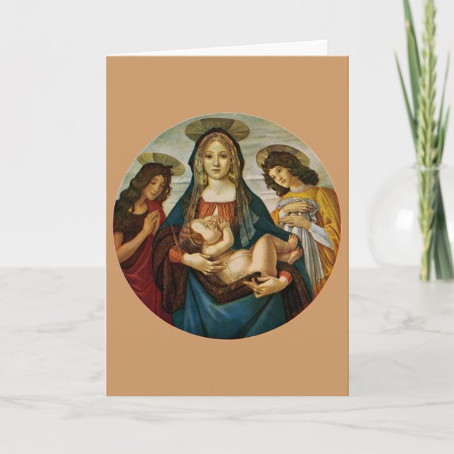 Botticellis Madonna und Kind Karte (Vorderseite)