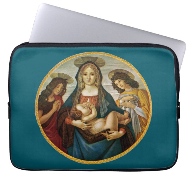 Botticellis Madonna und Kind  Laptopschutzhülle (Vorderseite)