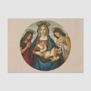 Botticellis Madonna und Kind Seidenpapier
