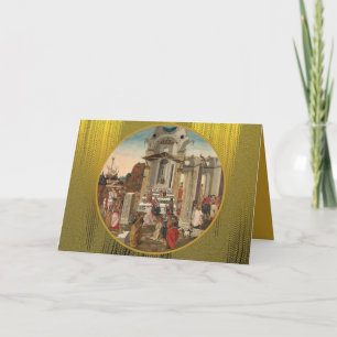 Botticinis Bewunderung des Magi Holiday Feiertagskarte