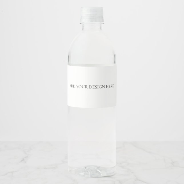 Bottle Label Wasserflaschenetikett (Vorderseite)