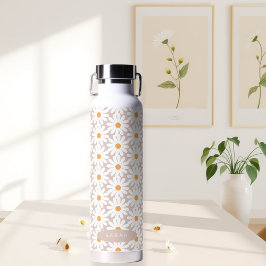 bottle water bottles daisies elegant trinkflasche