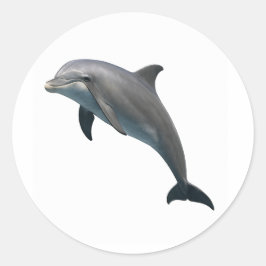Bottlenose Bliss Runder Aufkleber