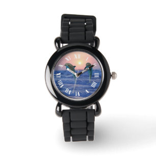 Bottlenose Dolphin bei Sonnenaufgang Armbanduhr