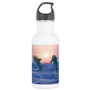 Bottlenose Dolphin bei Sonnenaufgang Trinkflasche
