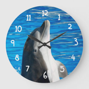 Bottlenose Dolphin Große Wanduhr
