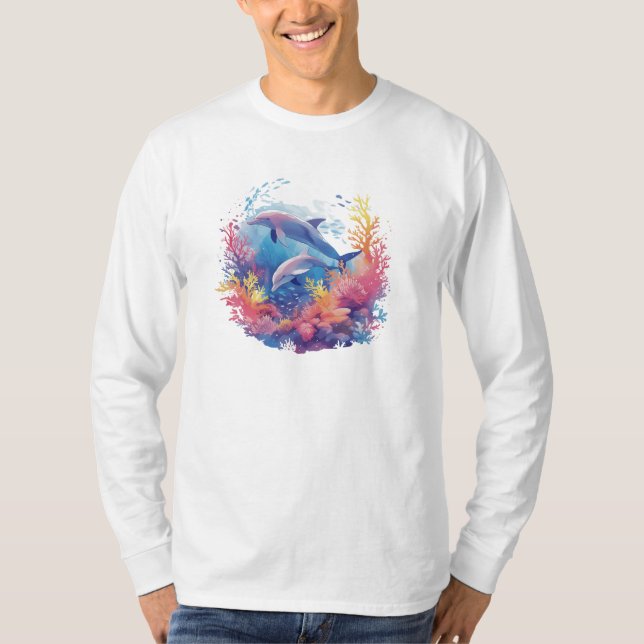 Bottlenose Dolphin Long T - Shirt (Vorderseite)