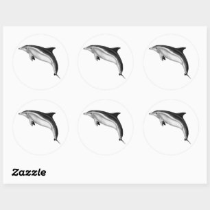 BOTTLENOSE DOLPHIN RUNDER AUFKLEBER