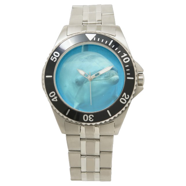 Bottlenose Dolphin Unterwasser Armbanduhr (Vorderseite)