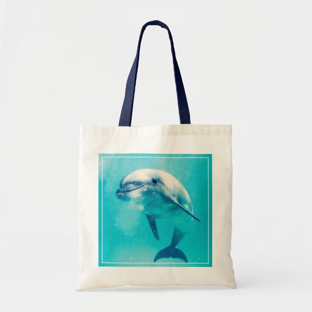 Bottlenosed Delphin Unterwasser Tragetasche (Vorne)