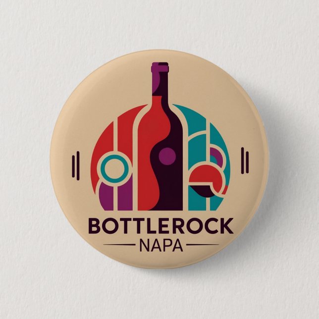 BottleRock Napa Valley Button | Festival-Inspirier (Vorderseite)